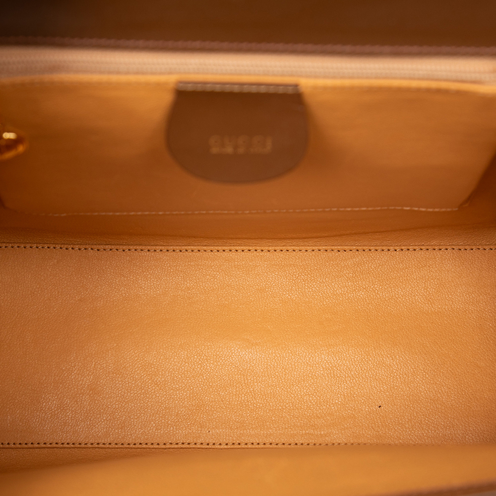 Pre-Loved Gucci Calfskin Lady Lock Satchel - Picture 4 of 8